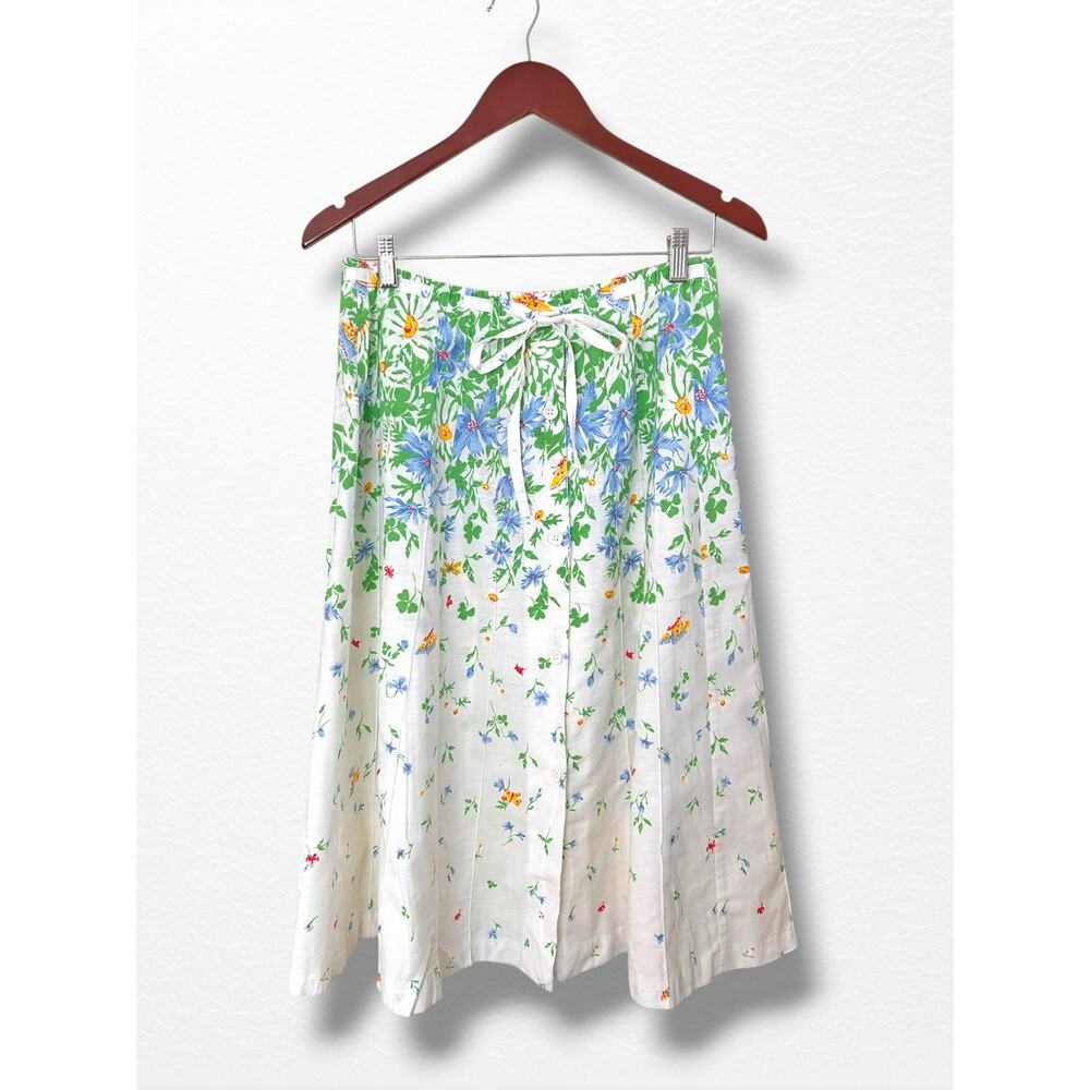 Vintage 1970s Herman Geist Midi Skirt, Size 14